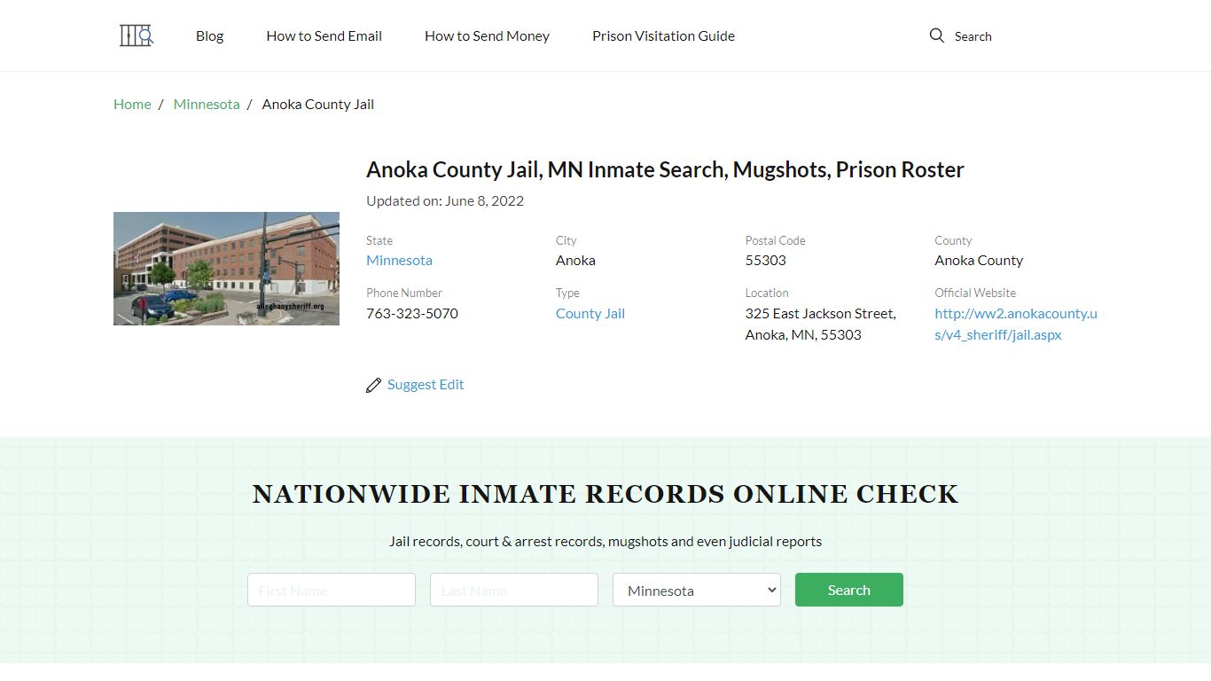 Anoka County Jail, MN Inmate Search, Mugshots, Prison Roster